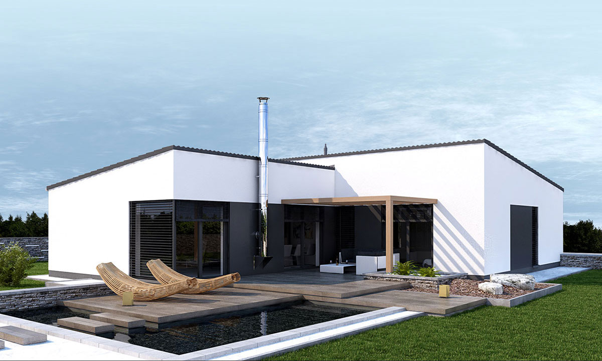 suona Bungalov do tvaru L - vizualizácia 03